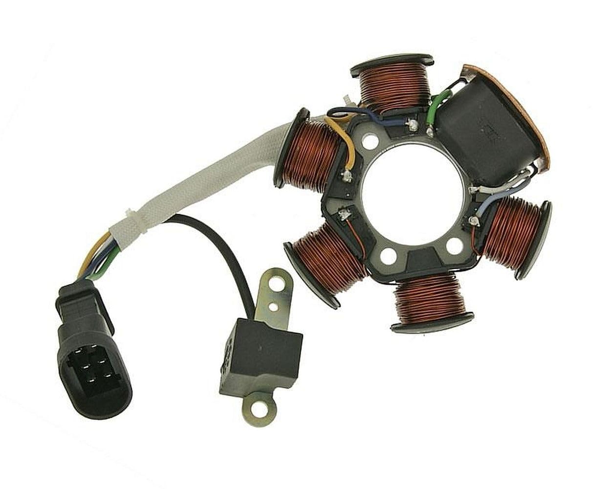 2EXTREME Lichtmaschine Stator kompatibel für VESPA LX 50, APRILIA SR50 R Piaggio Motor, TPH, GILERA Runner SP, NRG Power DT AC, Liberty 2T, DNA, Sfera RST C01, NRG, Zip SSL 25, Sportcity Street von 2EXTREME