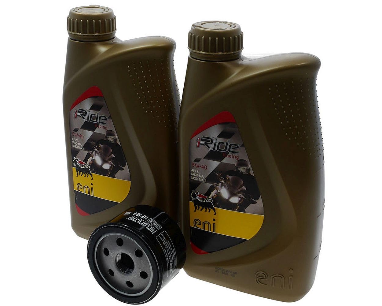 Ölwechsel Set Motoröl 5W40 Ölfilter HF184 Inspektion kompatibel für Piaggio MP3 500 X8 X9 X10 von 2EXTREME
