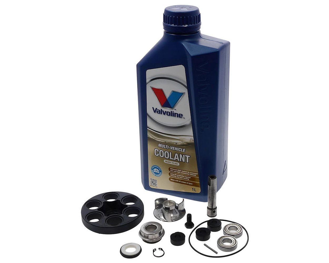 Reparaturset Wasserpumpe 1L Kühlflüssigkeit Volvoline kompatibel mit Aprilia SR50 Suzuki Katana von 2EXTREME