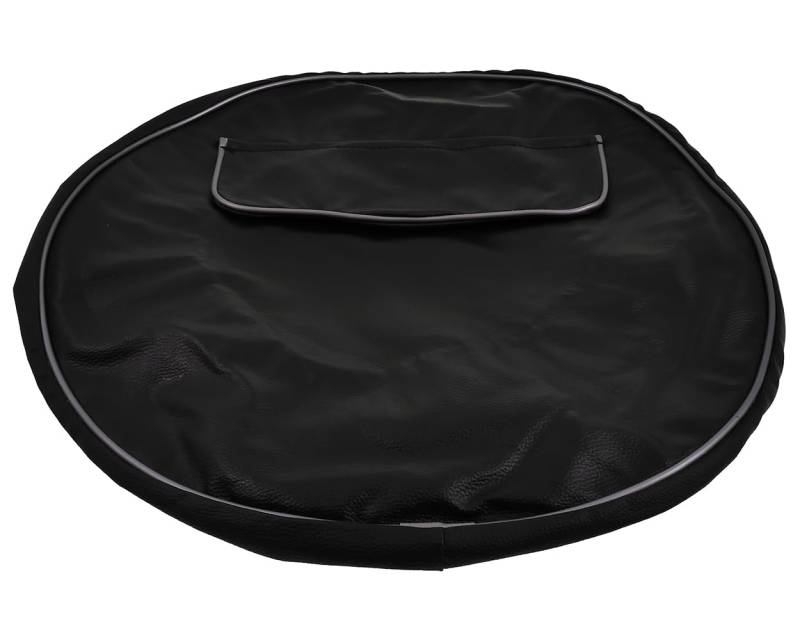 Reserveradabdeckung schwarz 2EXTREME für 10 Zoll Reifen kompatibel mit Vespa, Lambretta Uni Parts von 2EXTREME