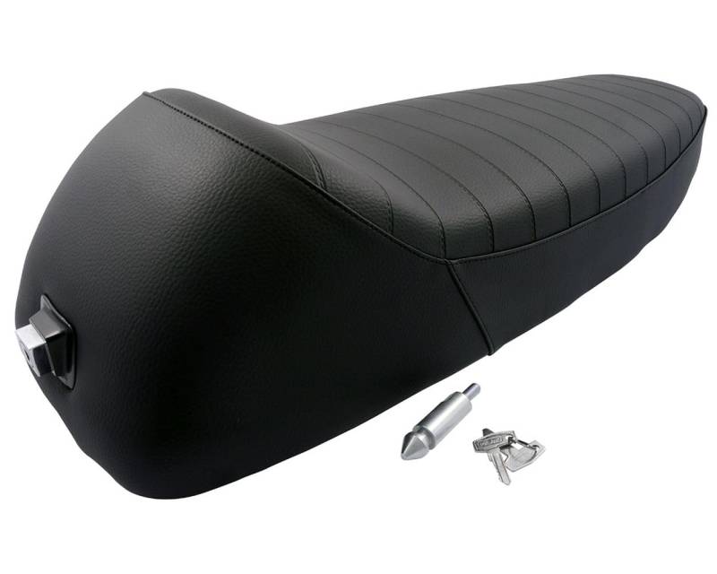 Sportstzbank Ancillotti schwarz kompatibel mit Vespa PX80-200, PE, Lusso, PX 98, MY, 125 VNA, VNB, GT, GTR, Super, TS, 150 VBA, VBB, GL, Sprint, V, Super, T4 von 2EXTREME