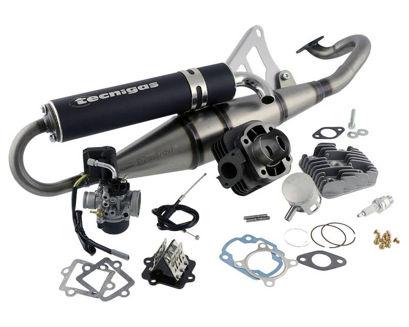 Tuningkit SPORT 70CCM Zylinder Auspuff Vergaser kompatibel mit Aprilia Adly Malaguti Jog von 2EXTREME