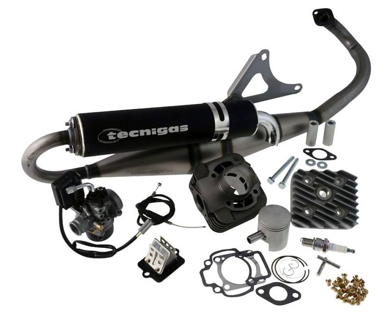 Tuningkit SPORT 70CCM Zylinder Auspuff Vergaser kompatibel mitNRG TPH ZIP kompatibel mit Vespa ET2 LX von 2EXTREME