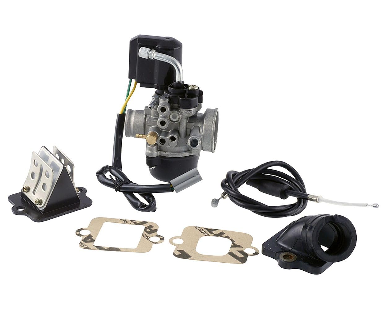 Vergaser 17,5mm Sport mit E-Choke Ansaugstutzen Membrane kompatibel mit Gilera kompatibel mit Vespa Vergaser 17,5mm Sport mit E-Choke Ansaugstutzen Membrane kompatibel mit Gilera kompatibel mit Vespa von 2EXTREME
