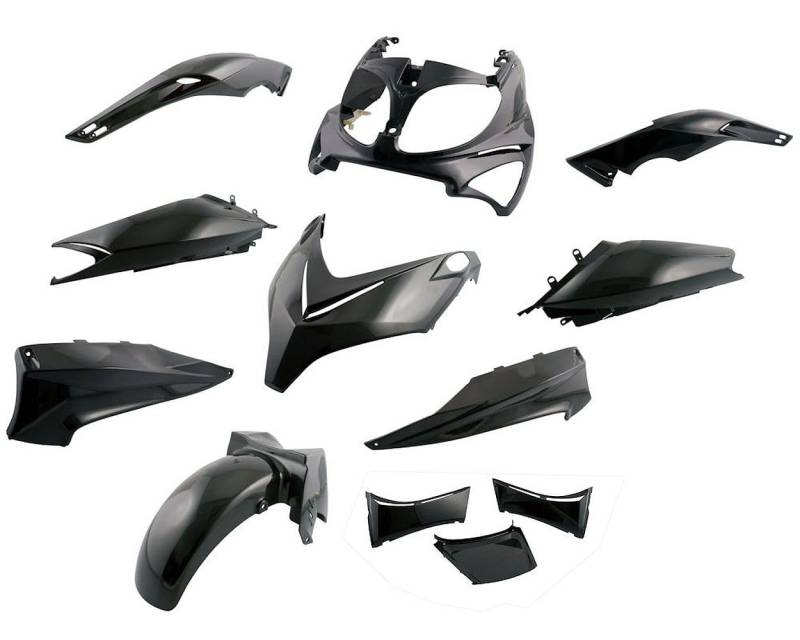 Verkleidungskit TNT 12-teilig unlackiert Verkleidung Set kompatibel mit Yamaha TMAX T-Max 500 von 2EXTREME