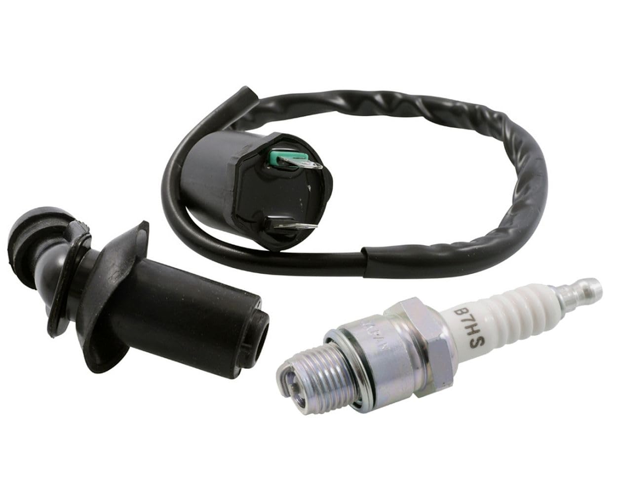 Zündspule + Zündkerze + Zündkerzenstecker kompatibel mit Speedfight 1 / 2 Vivacity Buxy Zündspule + Zündkerze + Zündkerzenstecker kompatibel mit Speedfight 1 / 2 Vivacity Buxy von 2EXTREME