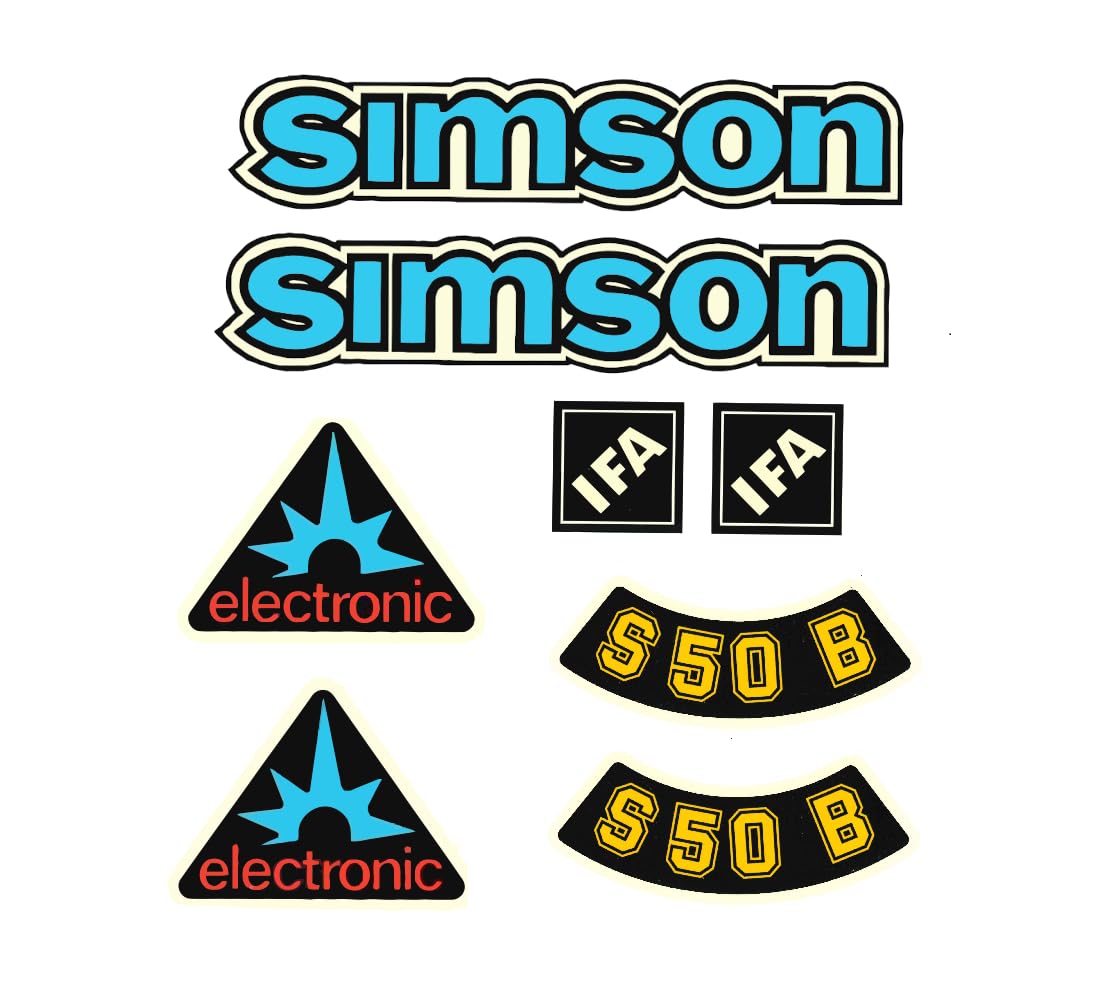 6 teiliges Set Simson S50 S51 S70 Wasserschiebebilder Decals Comfort IFA Blau 6 teiliges Set Simson S50 S51 S70 Wasserschiebebilder Decals Comfort IFA Blau von 2taktshop