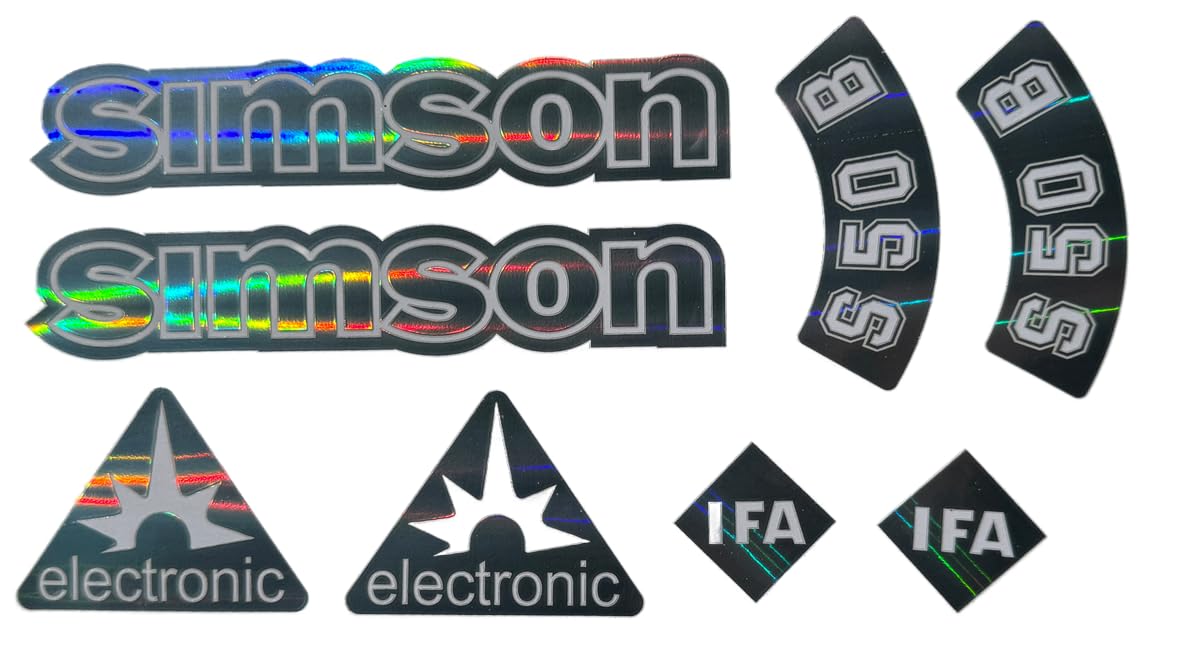 Simson S50B Oil Slick Regenbogen Transparent Aufkleber Premium 10 teilig Simson S50B Oil Slick Regenbogen Transparent Aufkleber Premium 10 teilig von 2taktshop
