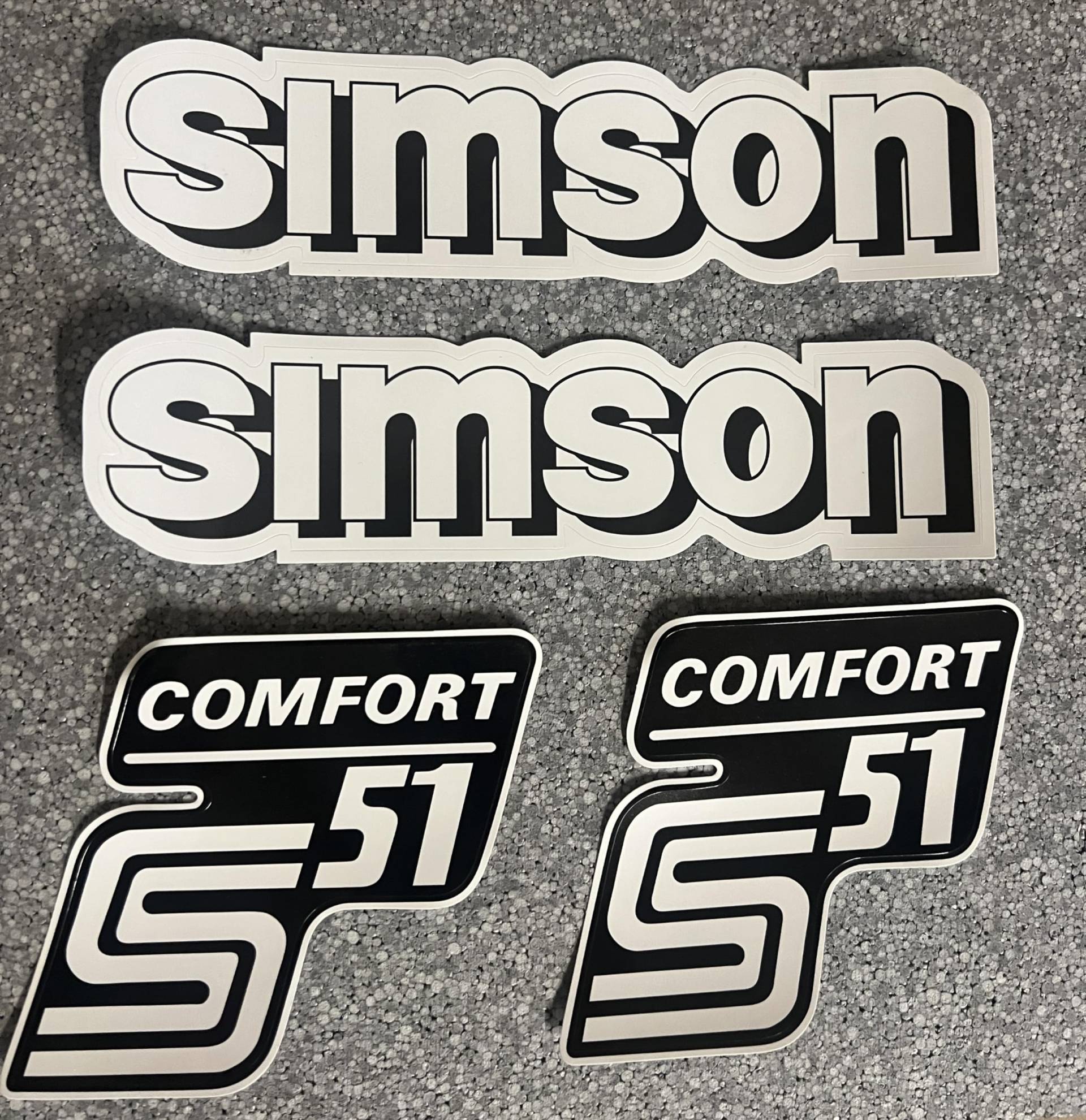 Simson S51 Comfort IFA Aufkleber Set Dekor Premium Retro DDR IFA von 2taktshop
