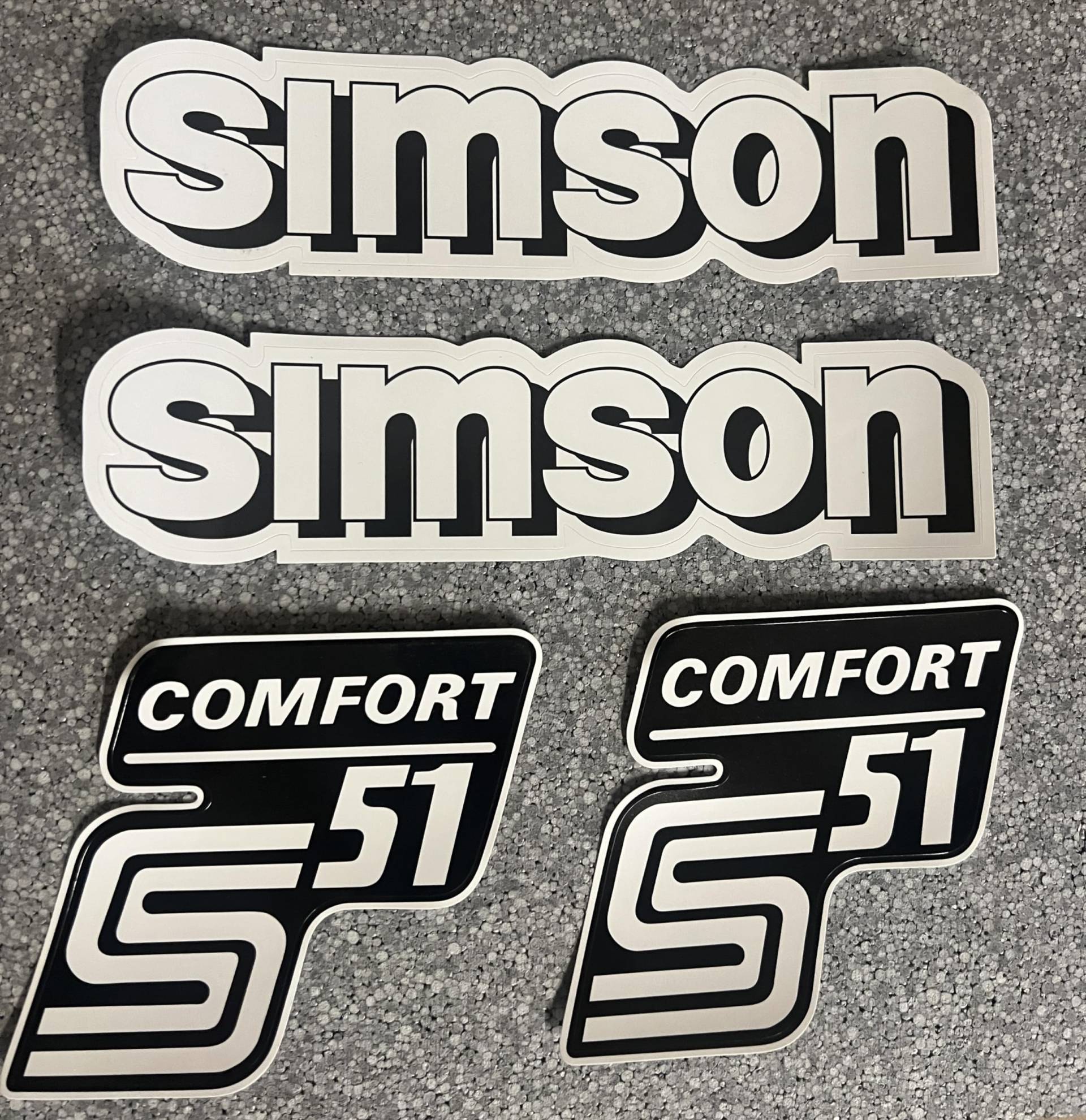 Simson S51 Comfort IFA Aufkleber Set Dekor Premium Retro DDR IFA Simson S51 Comfort IFA Aufkleber Set Dekor Premium Retro DDR IFA von 2taktshop