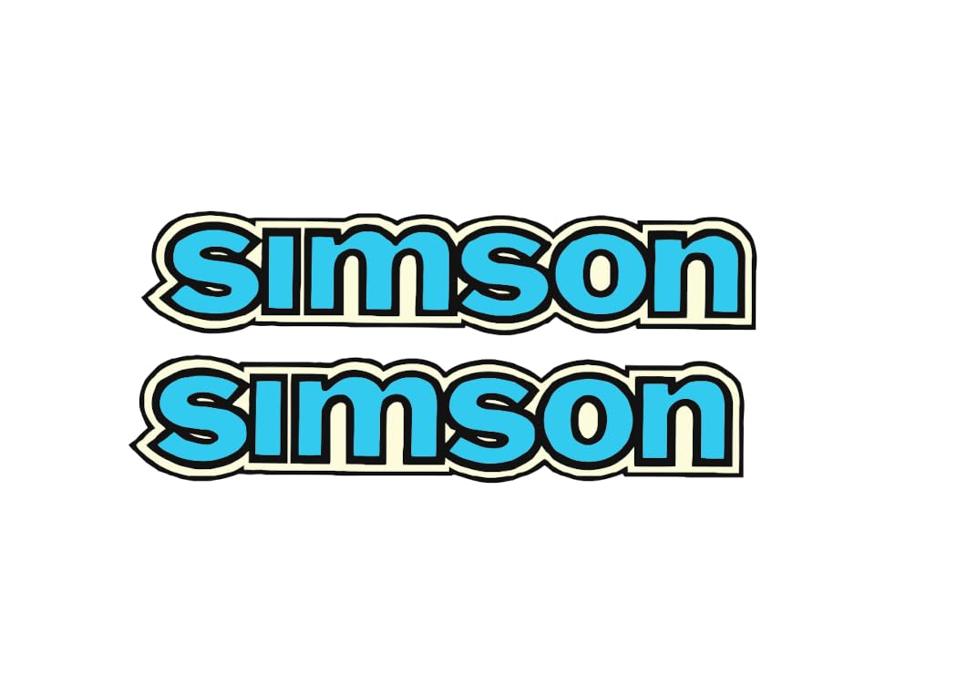 Wasserschiebebild Simson S50 Klein Blau Wasserabziehbild, Nass Schiebebild von 2taktshop