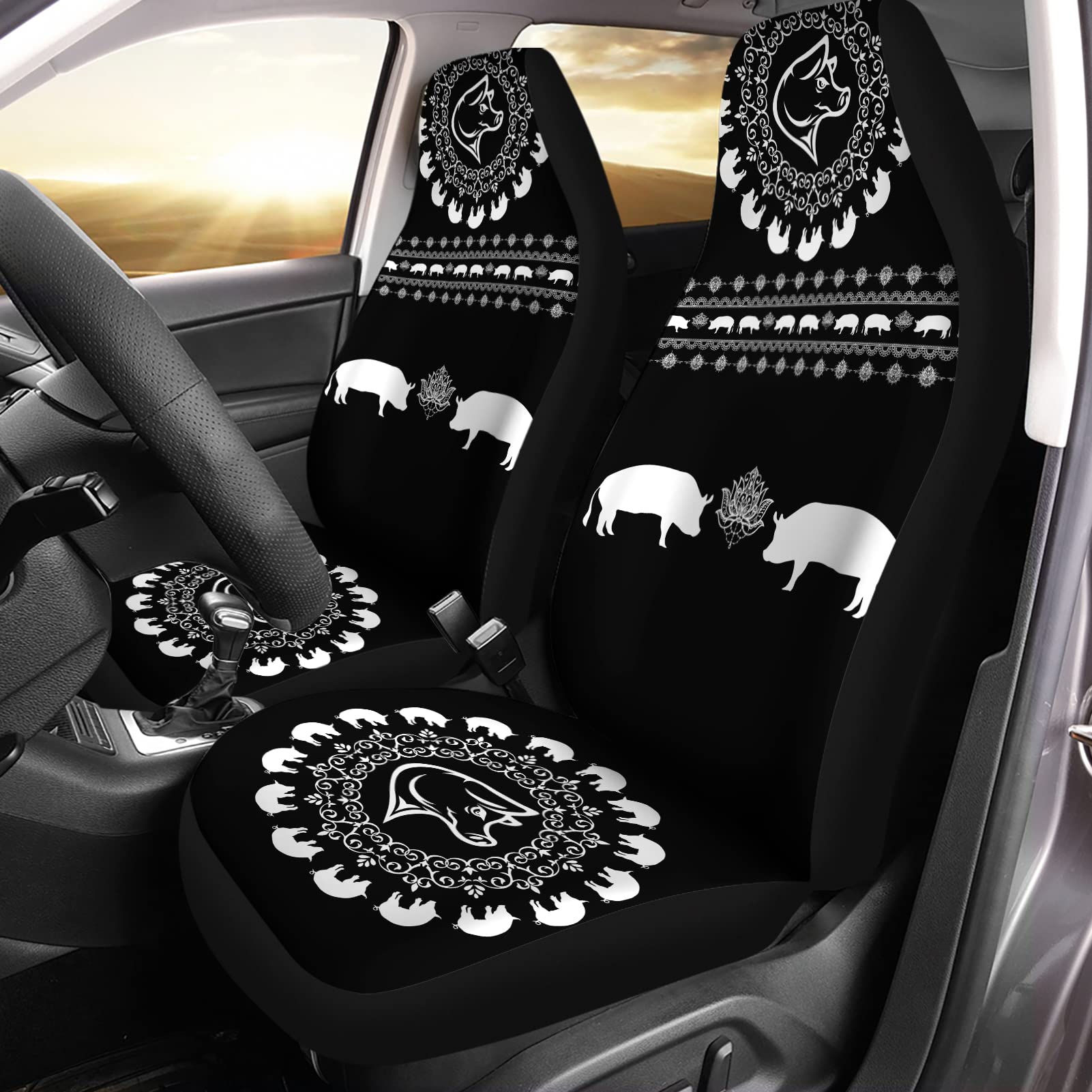 351 2 Stücke Autositzbezug Böhmischer Schweine-Druck Auto-Zubehör Wasserdicht Auto-Schonbezüge Premium Design Auto Sitzbezug Für Die Meisten Autos, Anhänger, Wohnmobil, 52X138Cm 351 2 Stücke Autositzbezug Böhmischer Schweine-Druck Auto-Zubehör Wasserdicht Auto-Schonbezüge Premium Design Auto Sitzbezug Für Die Meisten Autos, Anhänger, Wohnmobil, 52X138Cm von 351
