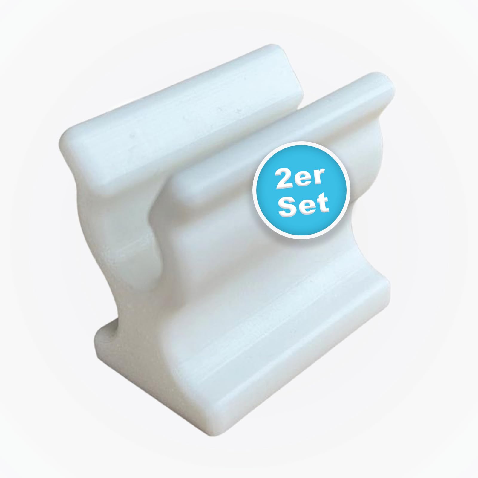 Halterungen passend für Markisenkurbel von Wohnmobil Stützen - 10 mm Durchmesse, 2er Set, Flexibel & Unzerstörbar, Einfache Montage mit Schrauben oder Klebeband - Made in Germany (Weiß) von 3D-Druck Camper