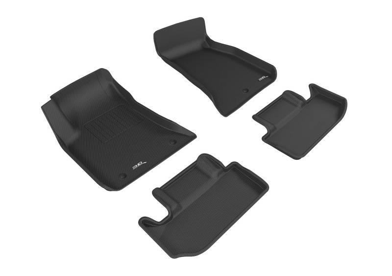 3D MAXpider - L1DG02401509 Komplettset maßgefertigte Allwetter-Fußmatten für ausgewählte Dodge Challenger Modelle - Kagu Gummi (schwarz) von 3D MAXpider
