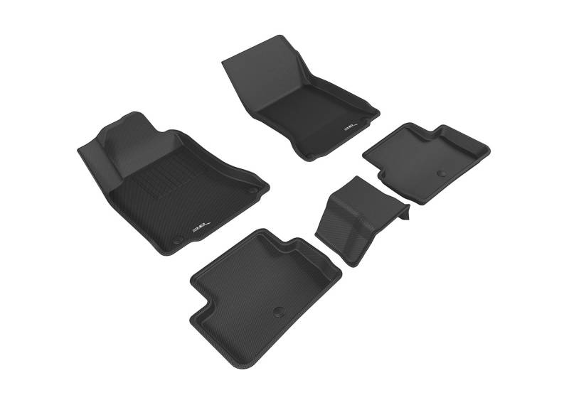 3D MAXpider L1IN02501509 Komplettset passgenau Allwetter Fußmatten für ausgewählte Infiniti QX30 Modelle - Kagu Gummi (schwarz) von 3D MAXpider
