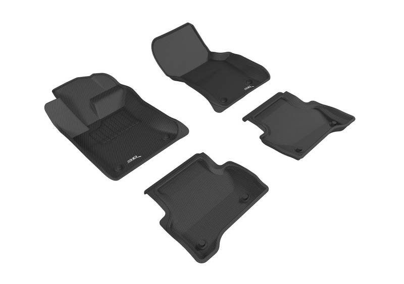 3D MAXpider Passgenaue Kagu Fußmatte (schwarz), kompatibel mit Jaguar XE RWD 2017-2020 - komplettes Set von 3D MAXpider