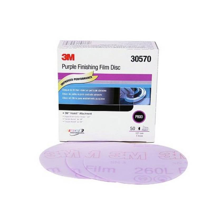 3M 30570 Hookit Purple 12,7 cm P800 Grit Finishing Film Disc von 3M