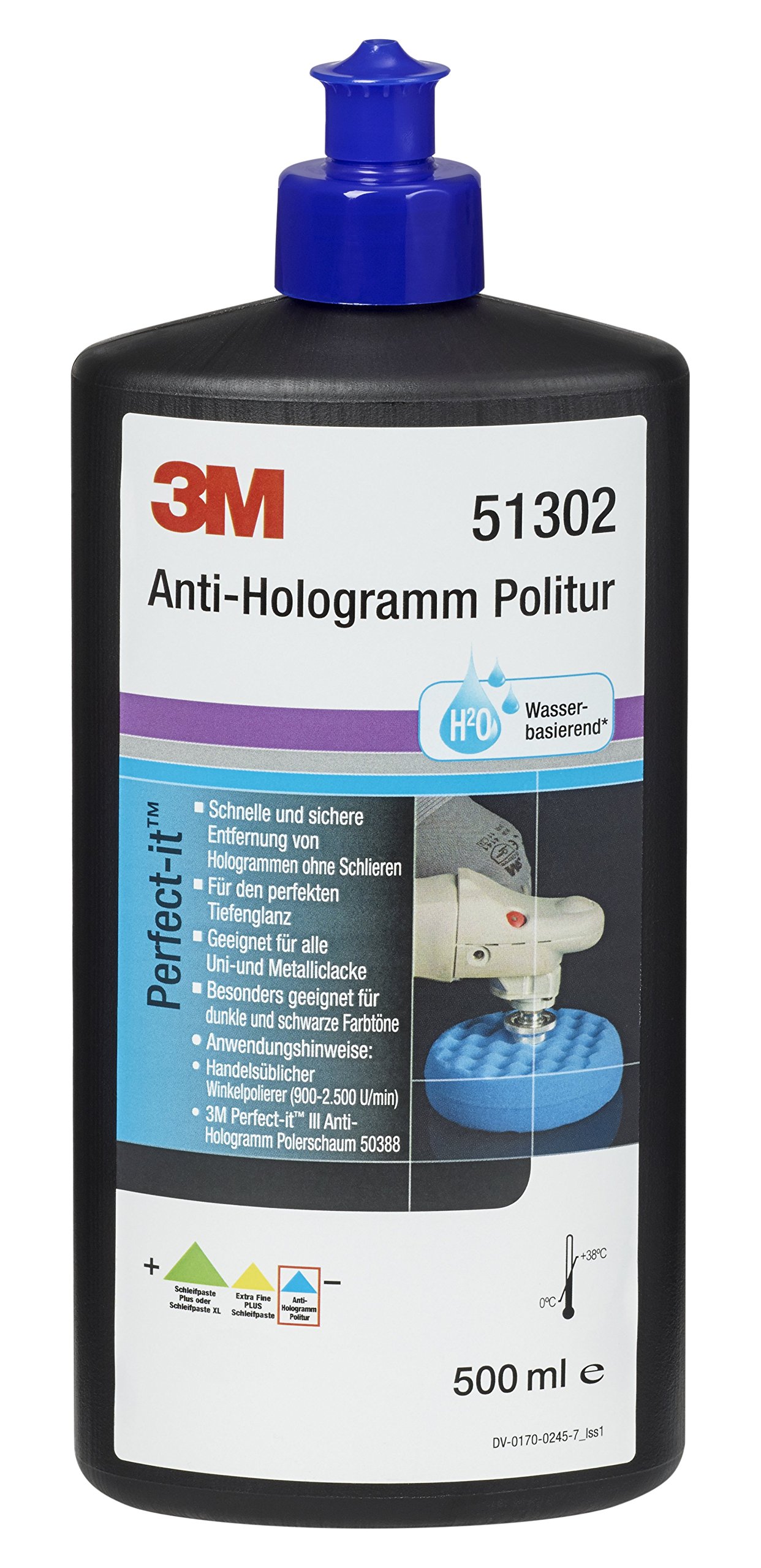 3M 51302 Perfect-it III Anti-Hologramm Politur, 500 ml 3M 51302 Perfect-it III Anti-Hologramm Politur, 500 ml von 3M