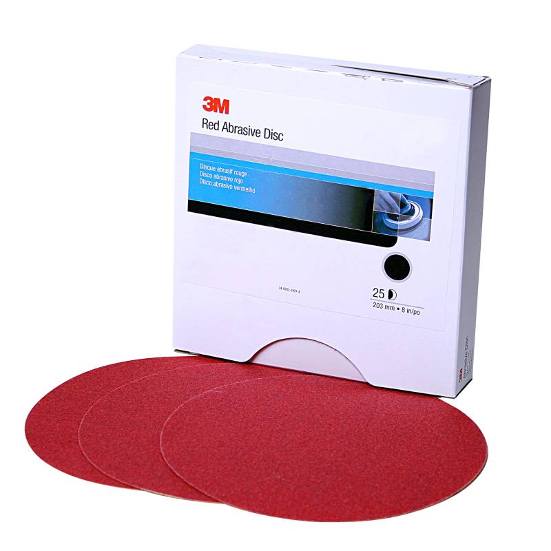 3M Hookit Red Abrasive, 01223, 15,2 cm, P150, 50 Scheiben pro Karton, Ø 6, 50 Stück von 3M