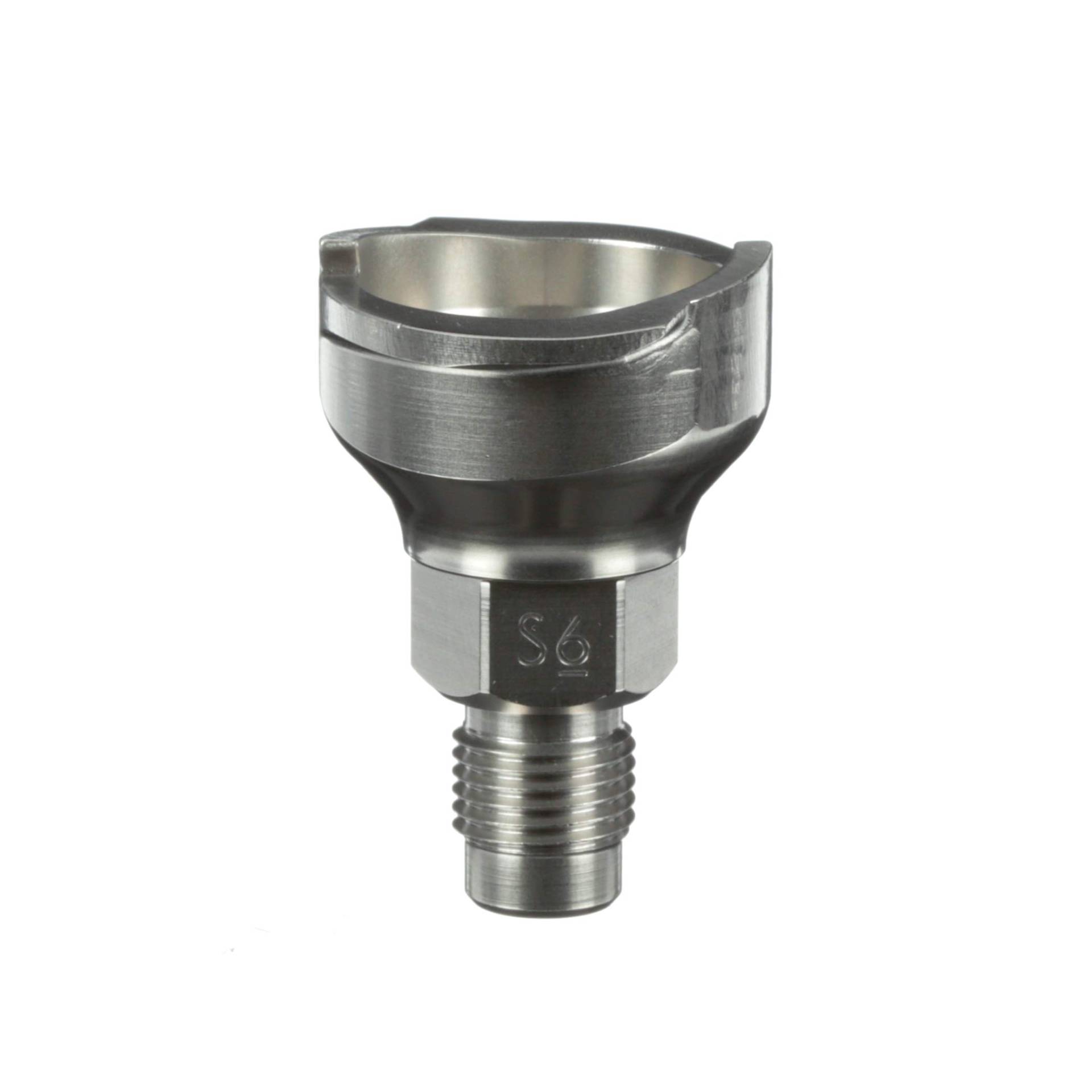 3M PPS 2.0 Spritzpistolen-Adapter Nr. S6, 26007, 1/4-Zoll-Außengewinde (0,6 cm), 19-Gang BSP, verbindet zahlreiche Lackierpistolen-Marken mit dem PPS 2.0-Lackiersystem, 1 Stück von 3M