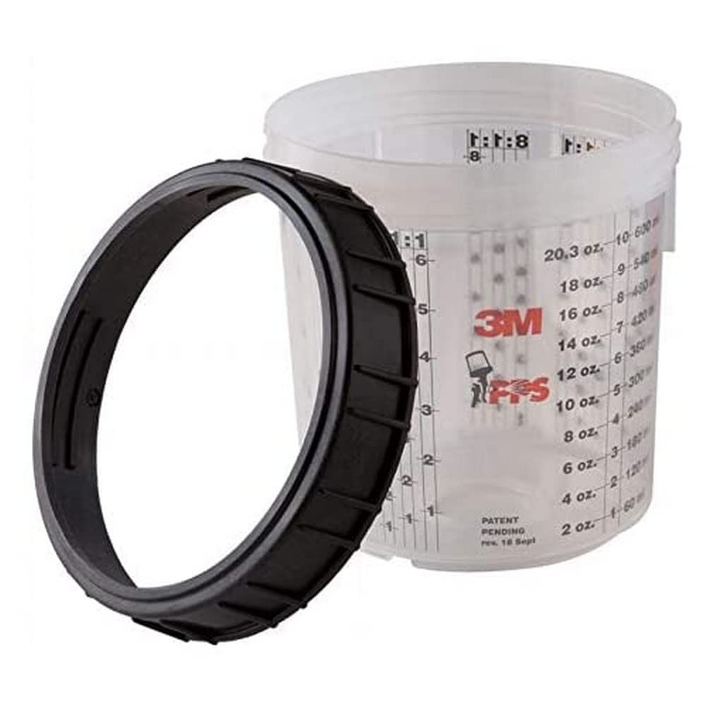3M PPS Becher mit Schraubring, 0,65 l 3M PPS Becher mit Schraubring, 0,65 l von 3M