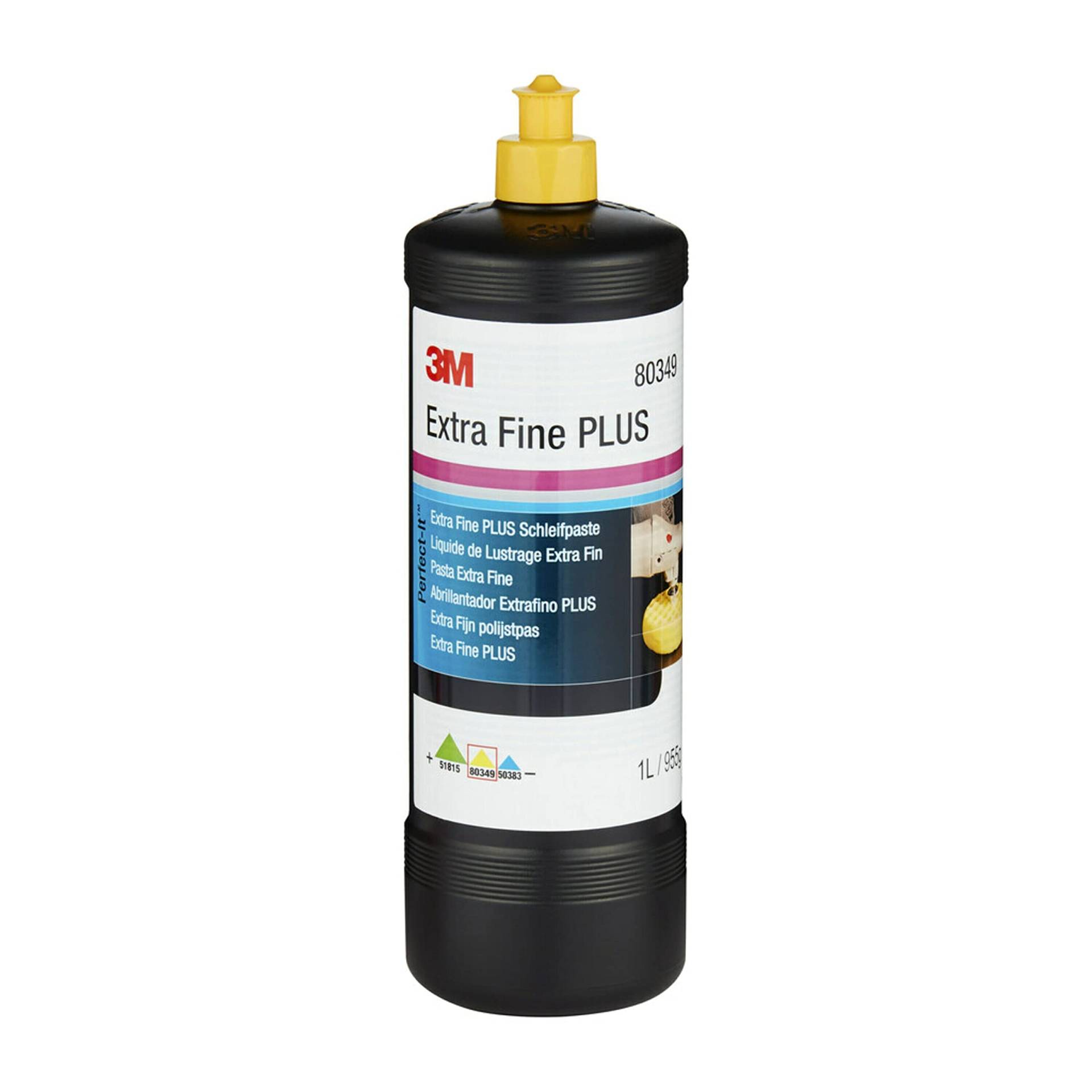 3M Perfect-it Extra Fine Plus Schleifpaste 80349 - zur Autopflege, Autopolitur, und Auto Aufbereitung - 1 Liter Flasche von Perfect-It