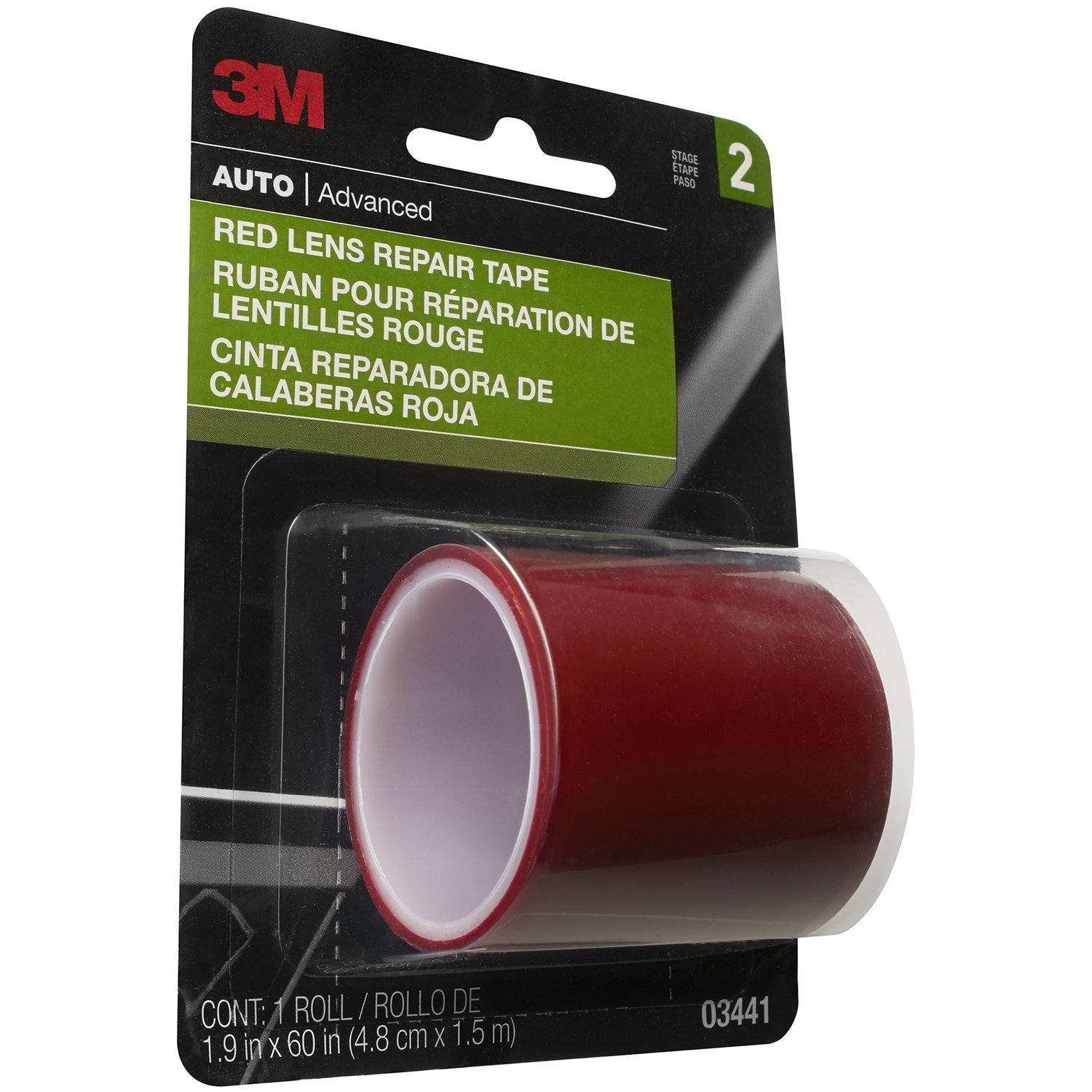 3M Red Lens Repair Tape 03441 Reparaturband, 4,8 x 152,4 cm von 3M