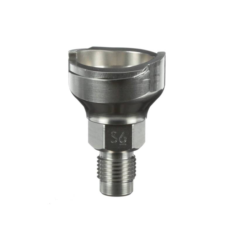 3M PPS 2.0 Spritzpistolen-Adapter Nr. S6, 26007, 1/4-Zoll-Außengewinde (0,6 cm), 19-Gang BSP, verbindet zahlreiche Lackierpistolen-Marken mit dem PPS 2.0-Lackiersystem, 1 Stück von 3M