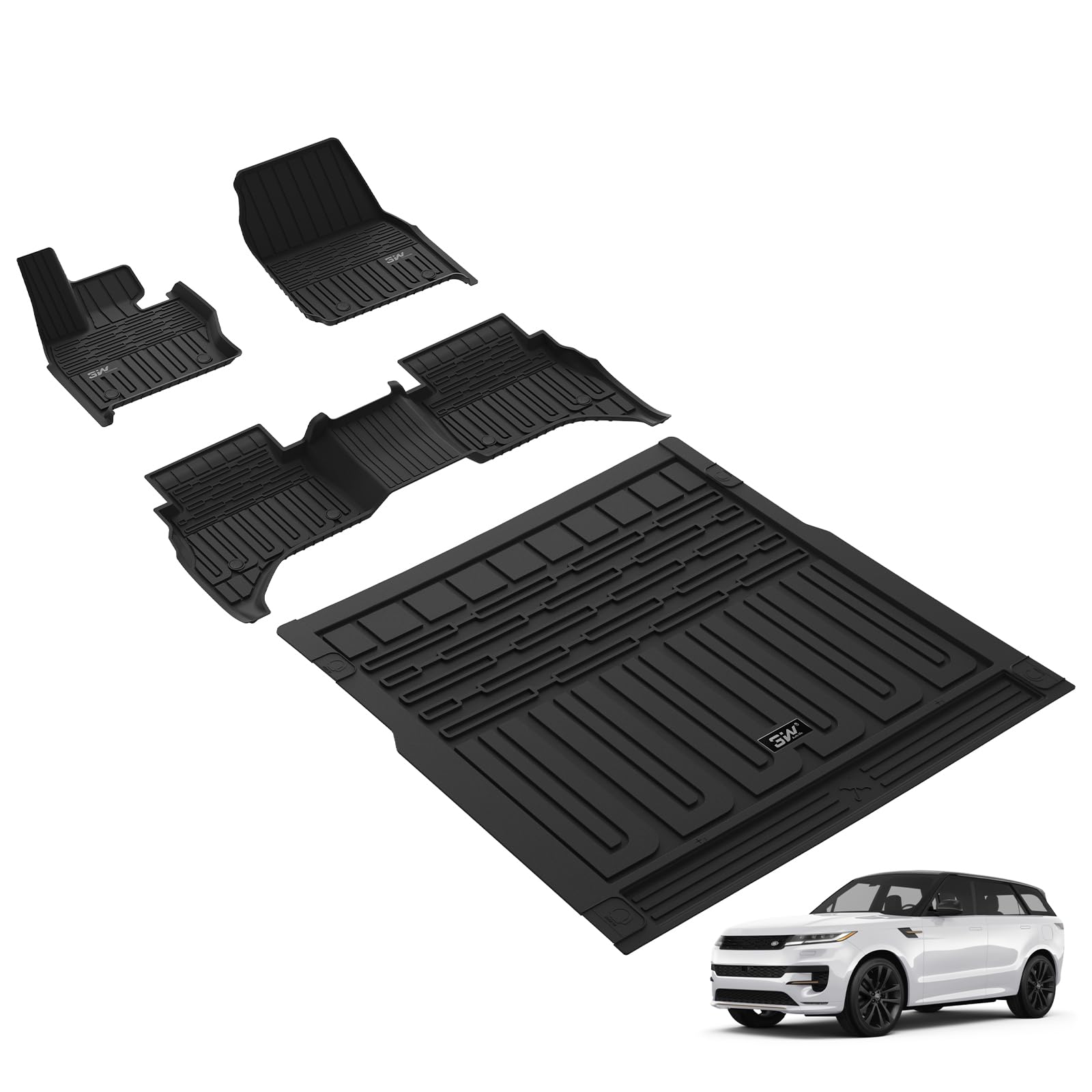 3W Range Rover Sport L461 2023-2025 Fußmatten und Kofferraumwanne, TPE Allwetter Maßgeschneiderte Fussmatte 1-2 Reihen und Kofferraummatten Komplettset Range Rover Sport L461 Autofußmatten Zubehör 3W Range Rover Sport L461 2023-2025 Fußmatten und Kofferraumwanne, TPE Allwetter Maßgeschneiderte Fussmatte 1-2 Reihen und Kofferraummatten Komplettset Range Rover Sport L461 Autofußmatten Zubehör von 3W