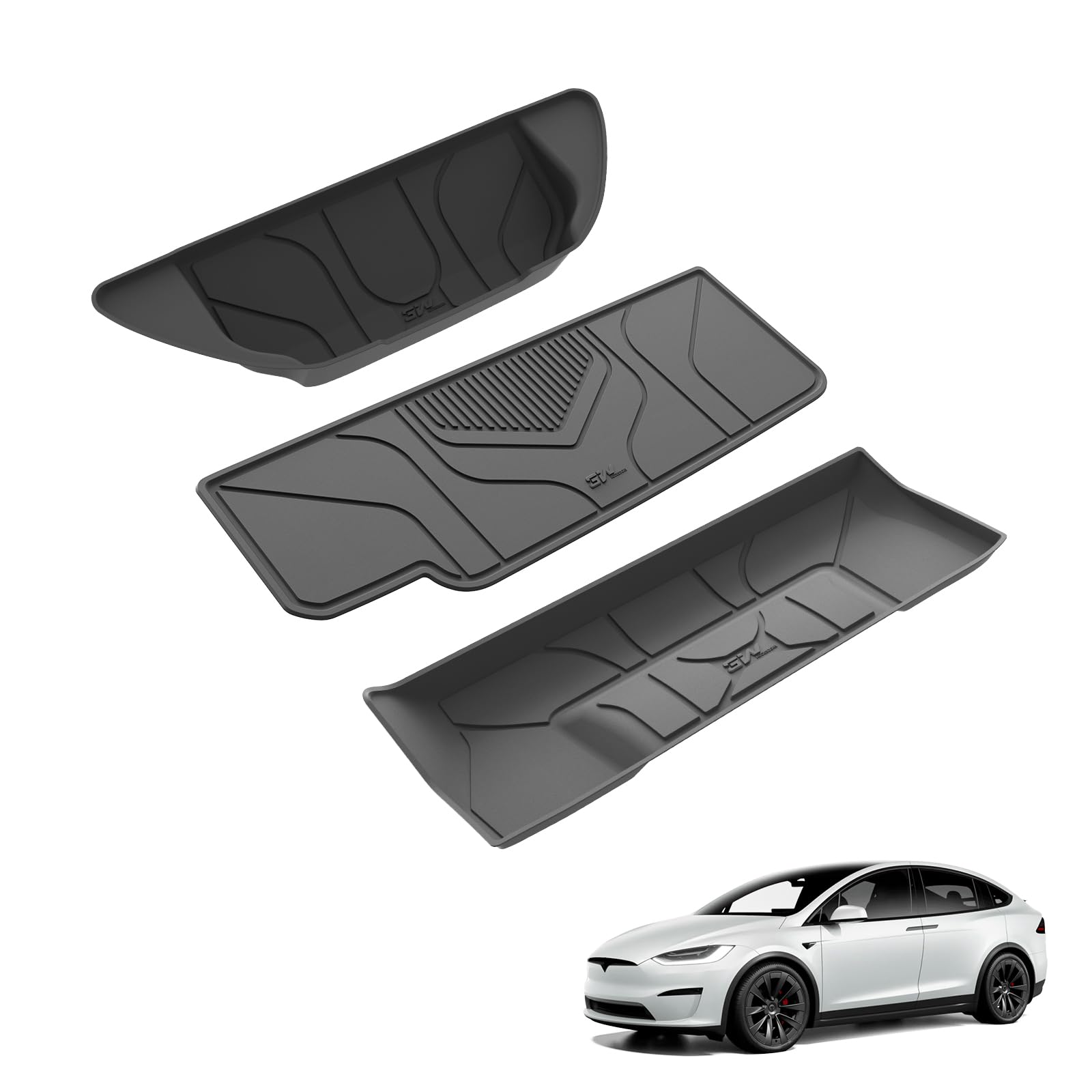 3W Kofferraumwanne für Tesla Model X 6 Sitze 2022-2024, TPE Allwetter Maßgeschneiderte Kofferraummatte Komplettset Tesla Model X 6 Sitze Auto Kofferraum Zubehör, Wasserabweisend & Pflegeleicht 3W Kofferraumwanne für Tesla Model X 6 Sitze 2022-2024, TPE Allwetter Maßgeschneiderte Kofferraummatte Komplettset Tesla Model X 6 Sitze Auto Kofferraum Zubehör, Wasserabweisend & Pflegeleicht von 3W