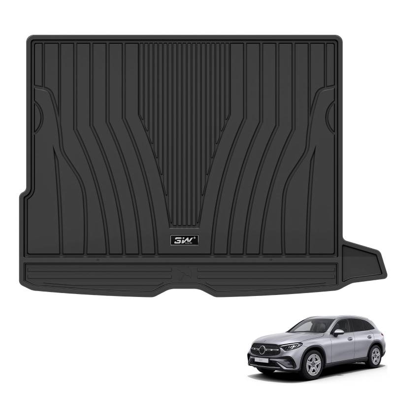3W Kofferraumwanne für Mercedes Benz GLC X254 2023-2025 (Non Coupe), TPE Allwetter Maßgeschneiderte Kofferraummatte Komplettset GLC X254 W463 Auto Kofferraum Zubehör, Wasserabweisend & Pflegeleicht von 3W