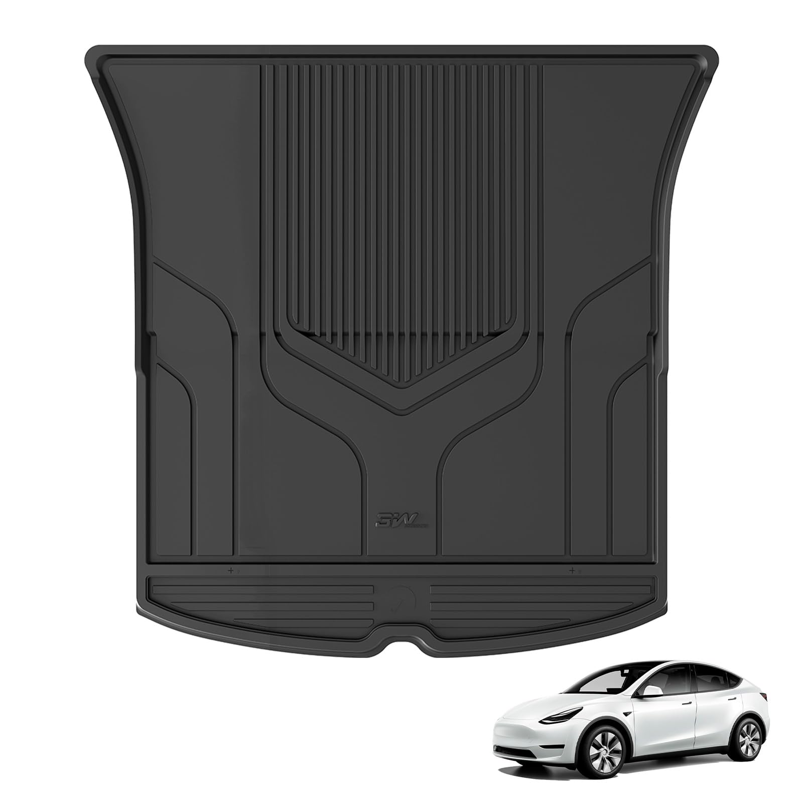 3W Kofferraummatte für Tesla Model Y 2020-2024, TPE Allwetter Maßgeschneiderte Kofferraumschutz Komplettset Tesla Model Y 2020-2024 Auto Kofferraum Zubehör, Wasserabweisend & Pflegeleicht 3W Kofferraummatte für Tesla Model Y 2020-2024, TPE Allwetter Maßgeschneiderte Kofferraumschutz Komplettset Tesla Model Y 2020-2024 Auto Kofferraum Zubehör, Wasserabweisend & Pflegeleicht von 3W