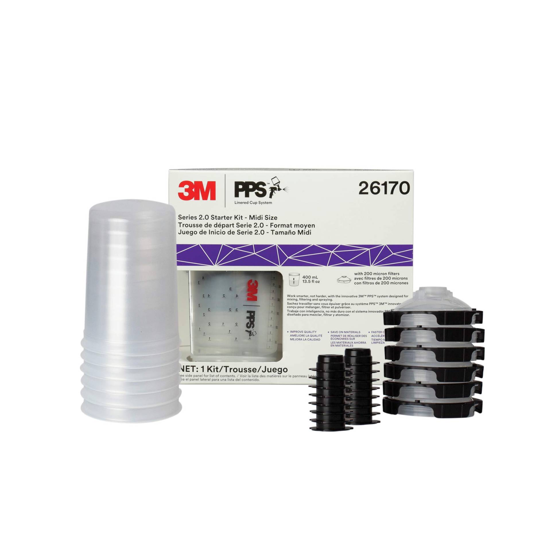 3M PPS PPS Series 2.0 26170 6-Pack Starter Kit, Midi von 3m
