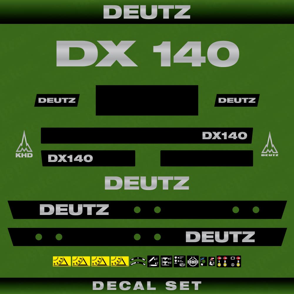 Deutz Fahr DX 140 Aftermarket Replacement Decals Aufkleber Set von 411 DECALS