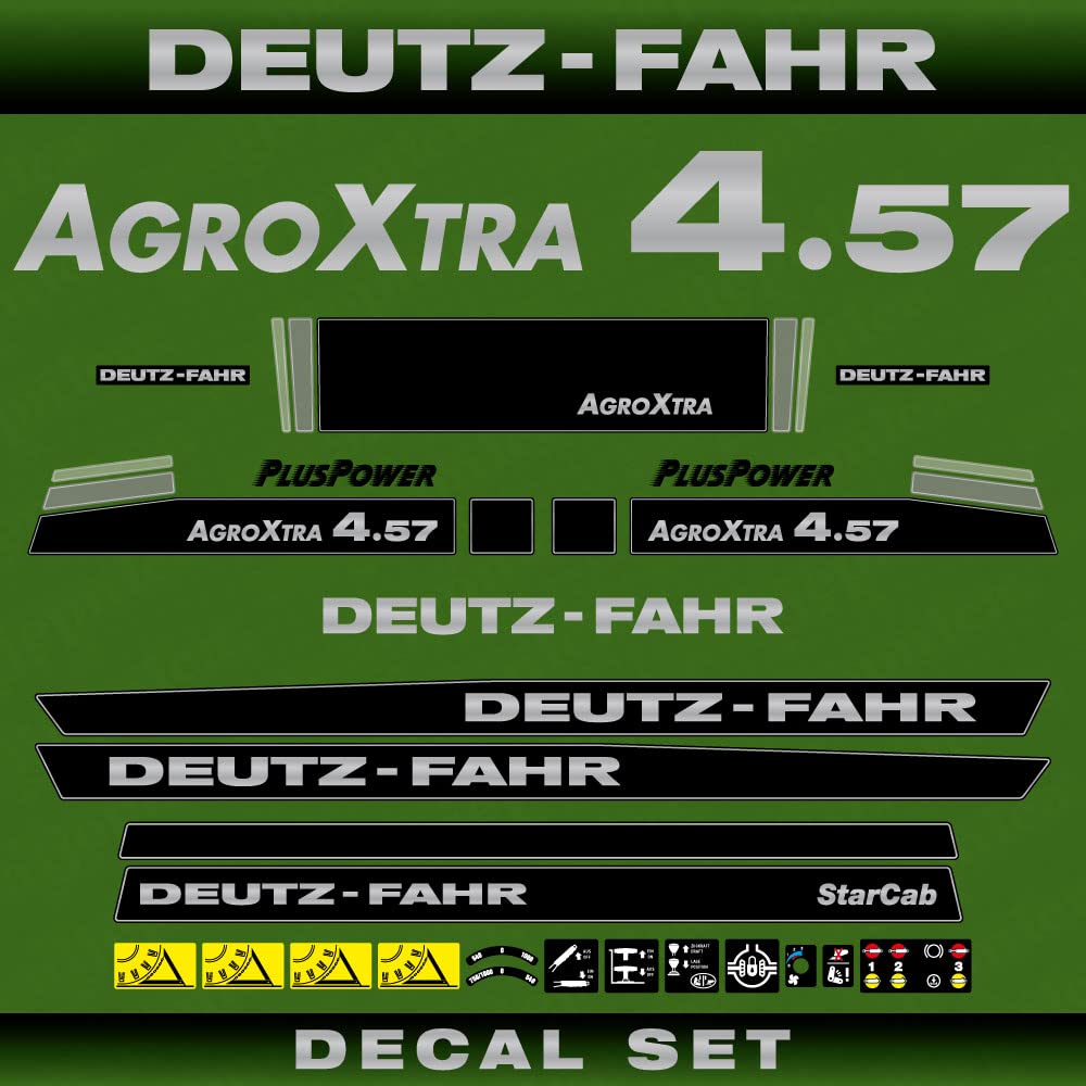 Deutz Agroxtra 4.57 Starcab Aftermarket Replacement Decals Aufkleber Set von 411 DECALS