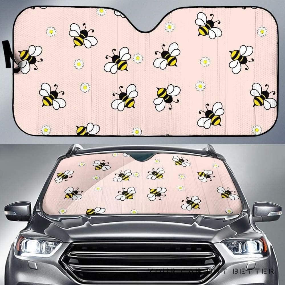 452 Windschutzscheibenabdeckung Netter Bienen-Blumen-Muster-Rosa-Hintergrund Frontscheibenabdeckung Wasserbeständig Auto Windschutzscheiben Abdeckung Für Meisten Fahrzeuge Sommer Lieferwagen 452 Windschutzscheibenabdeckung Netter Bienen-Blumen-Muster-Rosa-Hintergrund Frontscheibenabdeckung Wasserbeständig Auto Windschutzscheiben Abdeckung Für Meisten Fahrzeuge Sommer Lieferwagen von 452