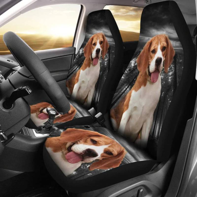 Autositzbezüge, Niedlicher Beagle-Hundedruck Universal Autositzüberzug Rutschfestem Wasserdicht Sitzschoner Für Autos Dekorieren Haustier von 452
