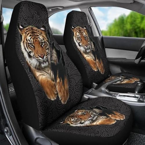 456 Auto Sitzbezüge Cooler Tiger Autositz Schonbezug Universelle Sitzbezüge Set Universal Für Fahrzeuge, Anhänger, Wagen, 52X138Cm 456 Auto Sitzbezüge Cooler Tiger Autositz Schonbezug Universelle Sitzbezüge Set Universal Für Fahrzeuge, Anhänger, Wagen, 52X138Cm von 456