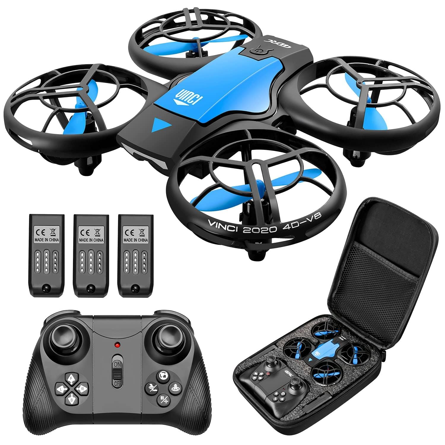 4DRC Mini Drohne für Kinder Handbetriebener RC Quadcopter mit 3 Batterien Längere Flugzeit, Höhenhaltung, Headless-Modus, Throwing GO, 3D Flip und 3 Geschwindigkeitsmodi Flugzeug für Anfänger, Blau 4DRC Mini Drohne für Kinder Handbetriebener RC Quadcopter mit 3 Batterien Längere Flugzeit, Höhenhaltung, Headless-Modus, Throwing GO, 3D Flip und 3 Geschwindigkeitsmodi Flugzeug für Anfänger, Blau von 4DRC