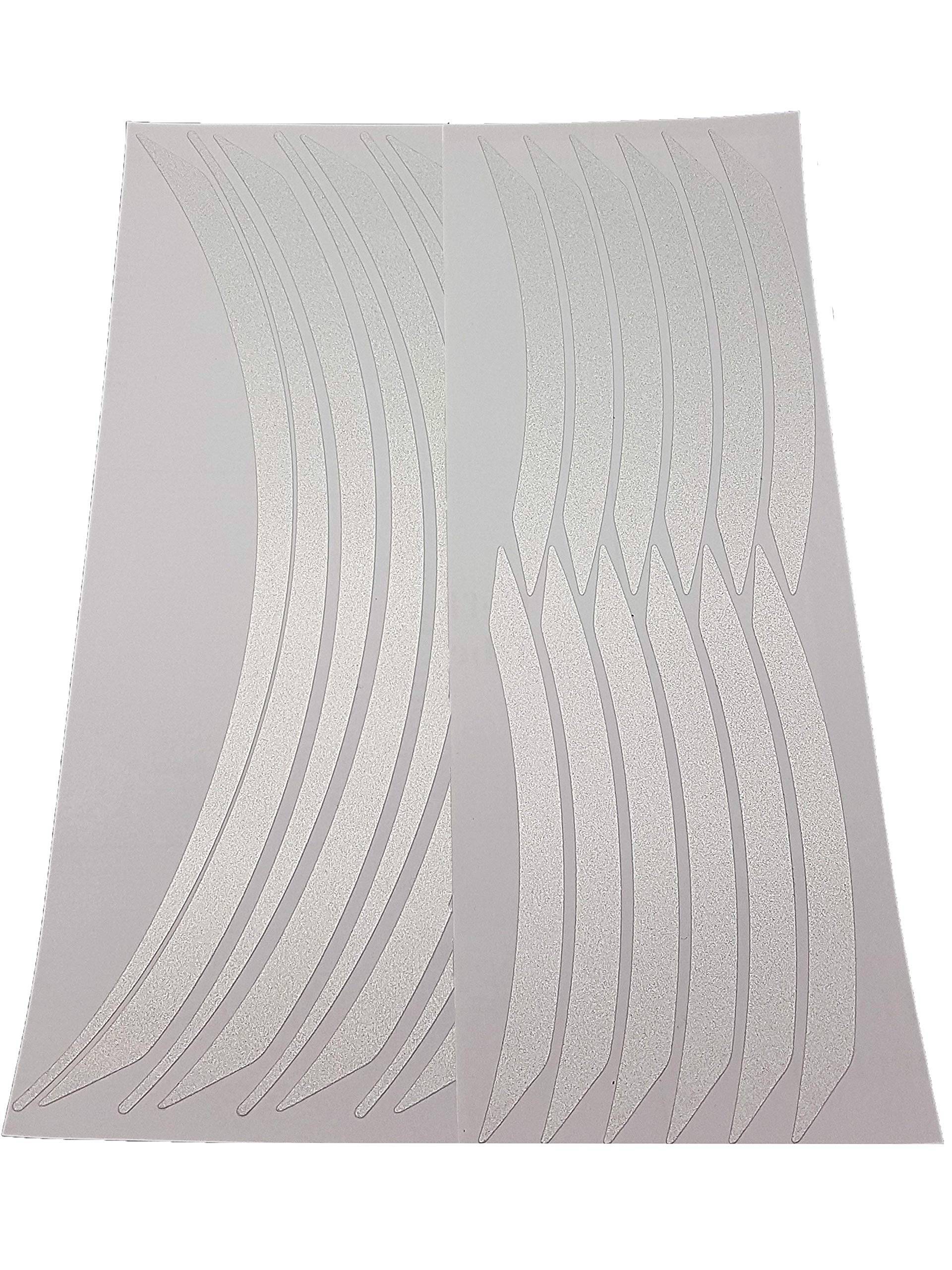 4R Quattroerre.it 10393 Wheel Rim Stripes modulare reflektierende Klebestreifen für Motorradfelgen, Weiß 4R Quattroerre.it 10393 Wheel Rim Stripes modulare reflektierende Klebestreifen für Motorradfelgen, Weiß von 4R Quattroerre.it