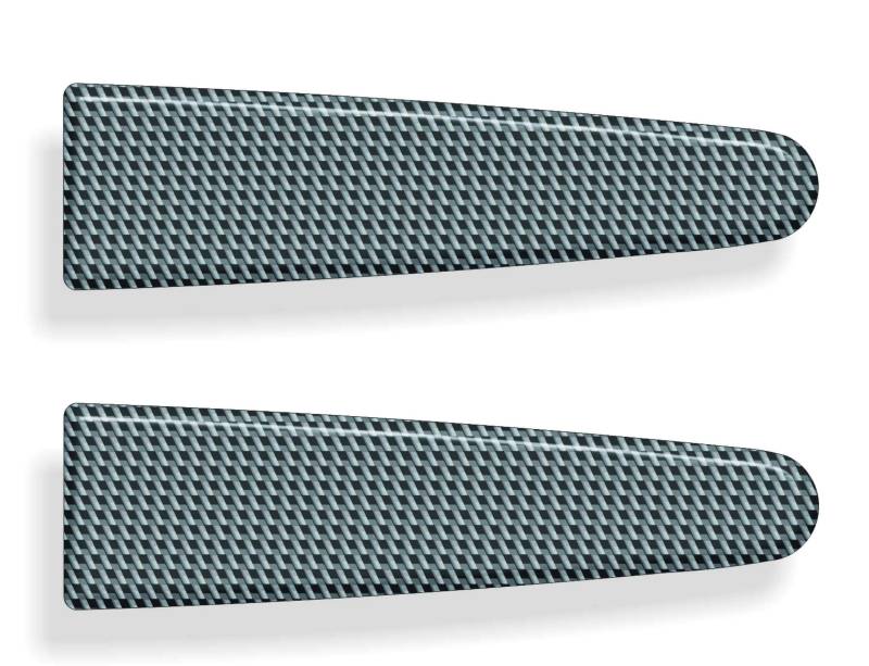4R Quattroerre.it 2335 3D-Klebeschutzprofile für Autospiegel, echte Kohlefaser, 11.4 x 3 cm von 4R Quattroerre.it
