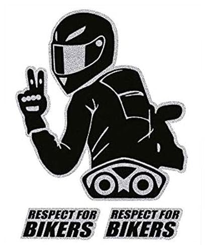 4R Quattroerre.it 32104 Super geformter Aufkleber Respect for Bikers, 10 x 12 cm, Schwarz 4R Quattroerre.it 32104 Super geformter Aufkleber Respect for Bikers, 10 x 12 cm, Schwarz von 4R Quattroerre.it