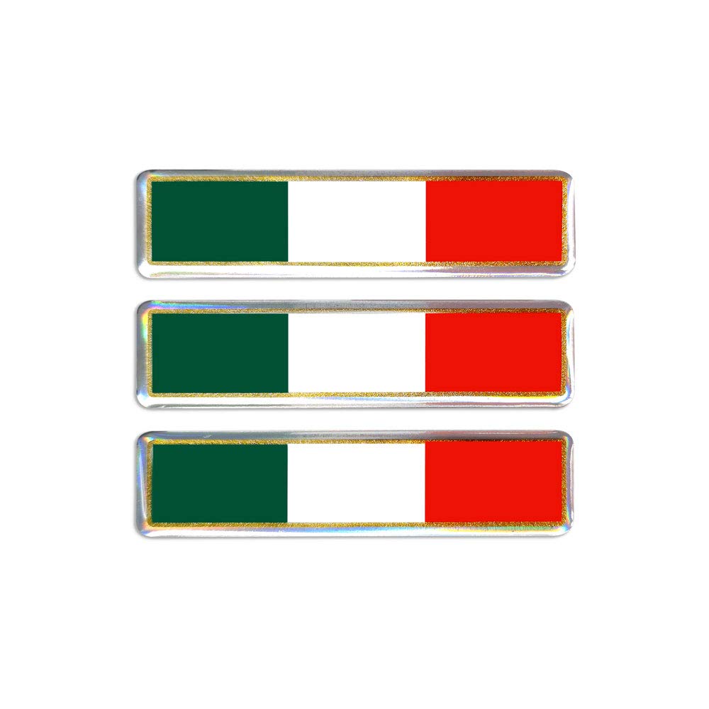 4R Quattroerre.it 483 3D Aufkleber Flagge Italien Tris von 4R Quattroerre.it