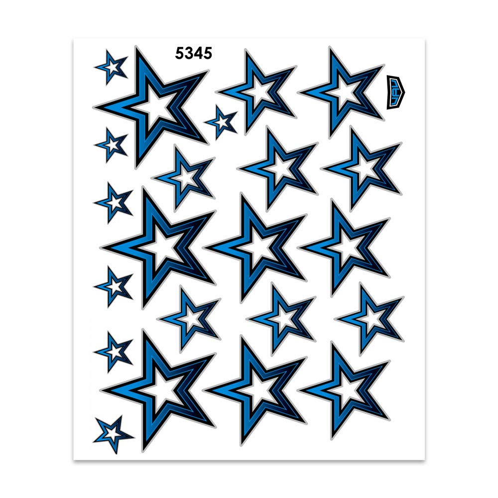4R Quattroerre.it 5345 Aufkleber, Stern, blau, 35 x 25 cm von 4R Quattroerre.it