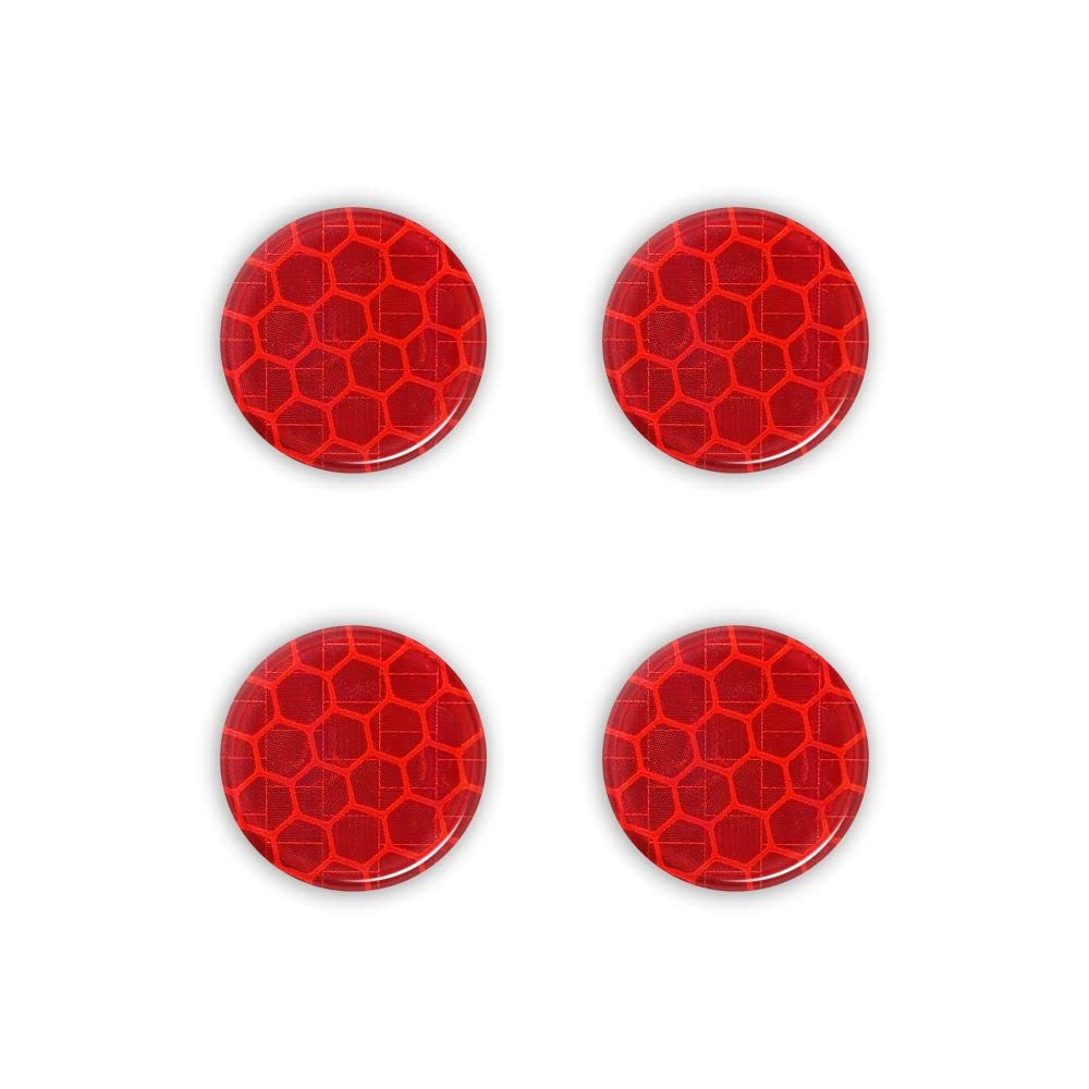 4R Quattroerre.it 5464 Reflektierende 3D Aufkleber Diamond Refractive Stickers, Rot Kreise, 4 Stück Durchmesser 30 mm 4R Quattroerre.it 5464 Reflektierende 3D Aufkleber Diamond Refractive Stickers, Rot Kreise, 4 Stück Durchmesser 30 mm von 4R Quattroerre.it