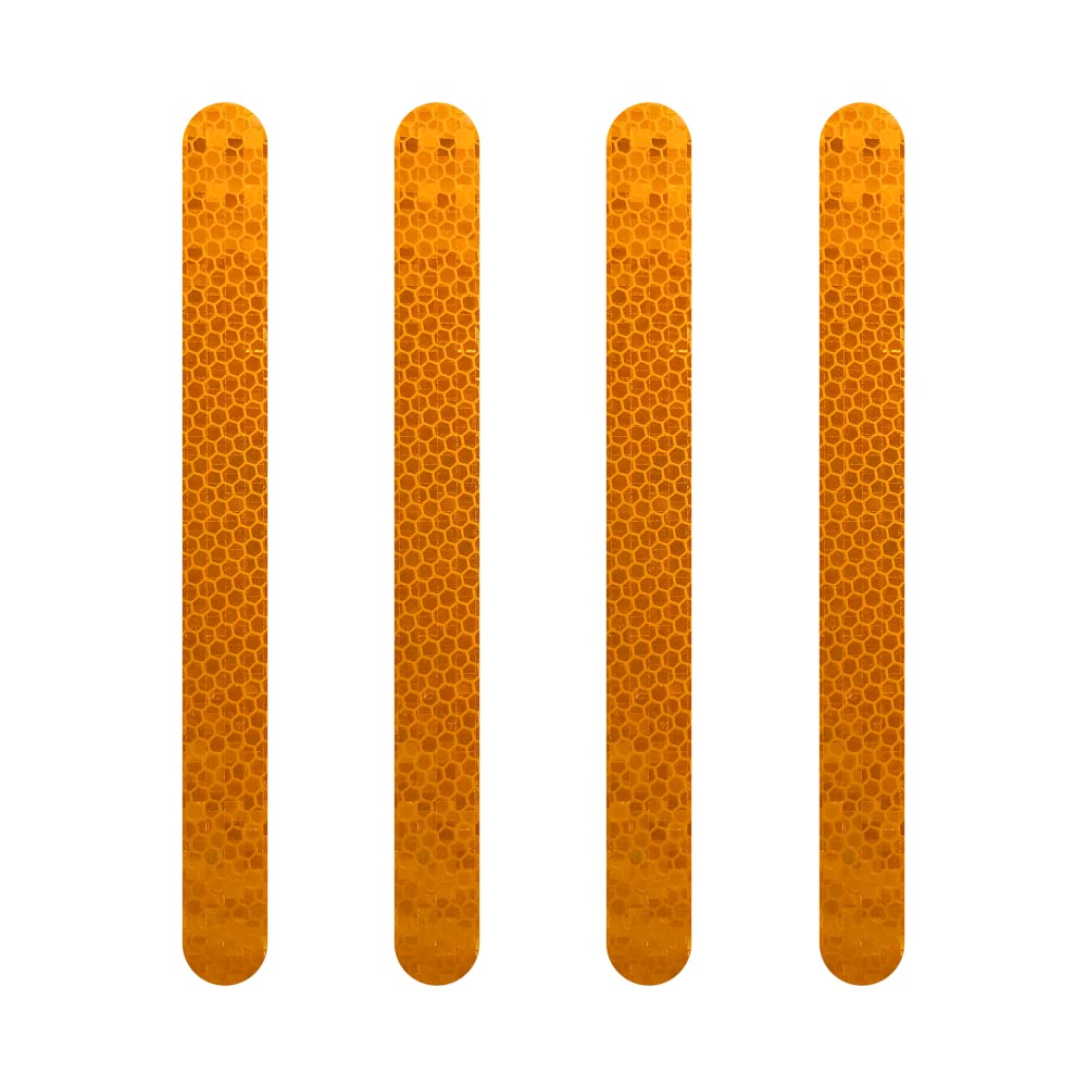 4R Quattroerre.it 5514 Reflektierende Klebestreifen, Orange, 20 x 240 mm, 4 Stück 4R Quattroerre.it 5514 Reflektierende Klebestreifen, Orange, 20 x 240 mm, 4 Stück von 4R Quattroerre.it