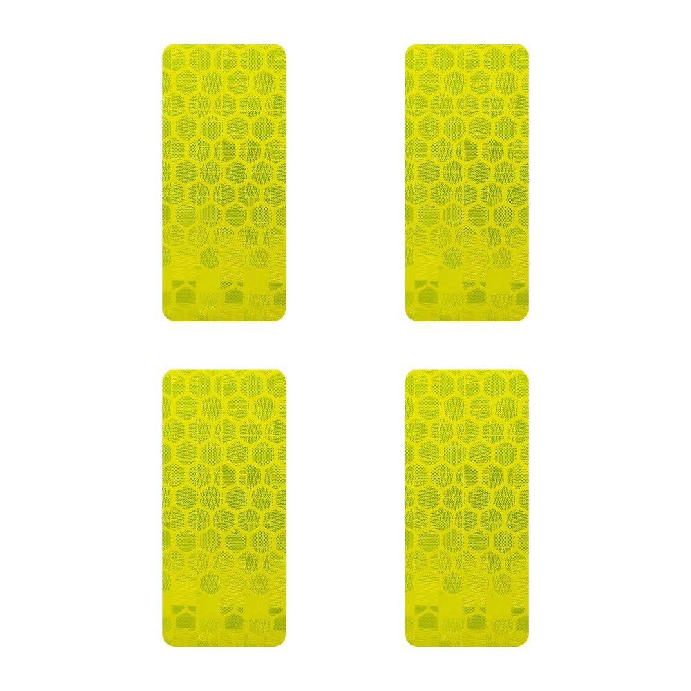 4R Quattroerre.it 5551 Reflektierende Aufkleber Diamond Refractive Stickers Flat, Gelb Rechteck, 4 Stück 25 x 50 mm 4R Quattroerre.it 5551 Reflektierende Aufkleber Diamond Refractive Stickers Flat, Gelb Rechteck, 4 Stück 25 x 50 mm von 4R Quattroerre.it