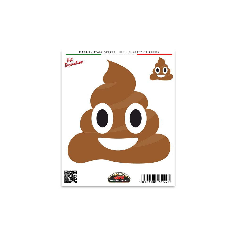 4R Quattroerre.it 6154 Aufkleber Poop, 10 x 12 cm 4R Quattroerre.it 6154 Aufkleber Poop, 10 x 12 cm von 4R Quattroerre.it
