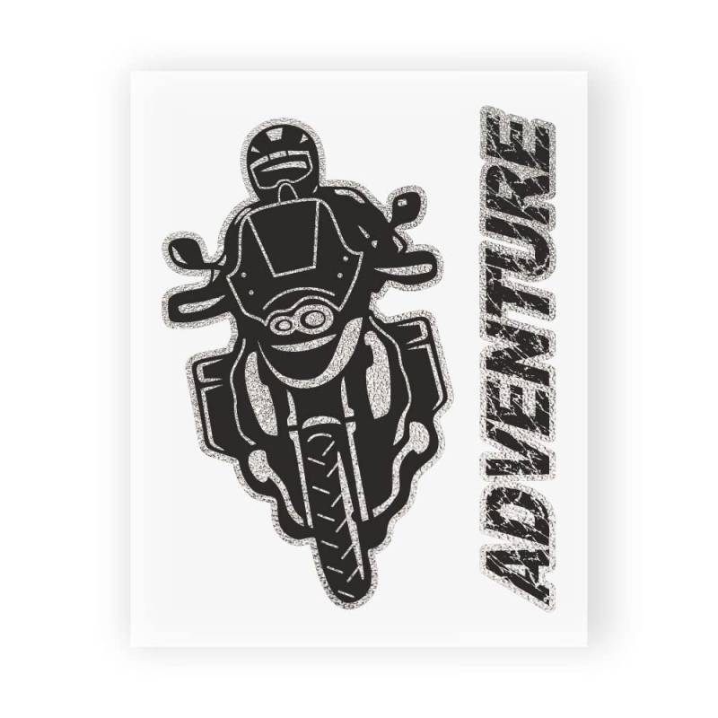 4R Quattroerre.it 6330 Super geformter Aufkleber Adventure Motorrad Abenteuer, 10 x 12 cm von 4R Quattroerre.it
