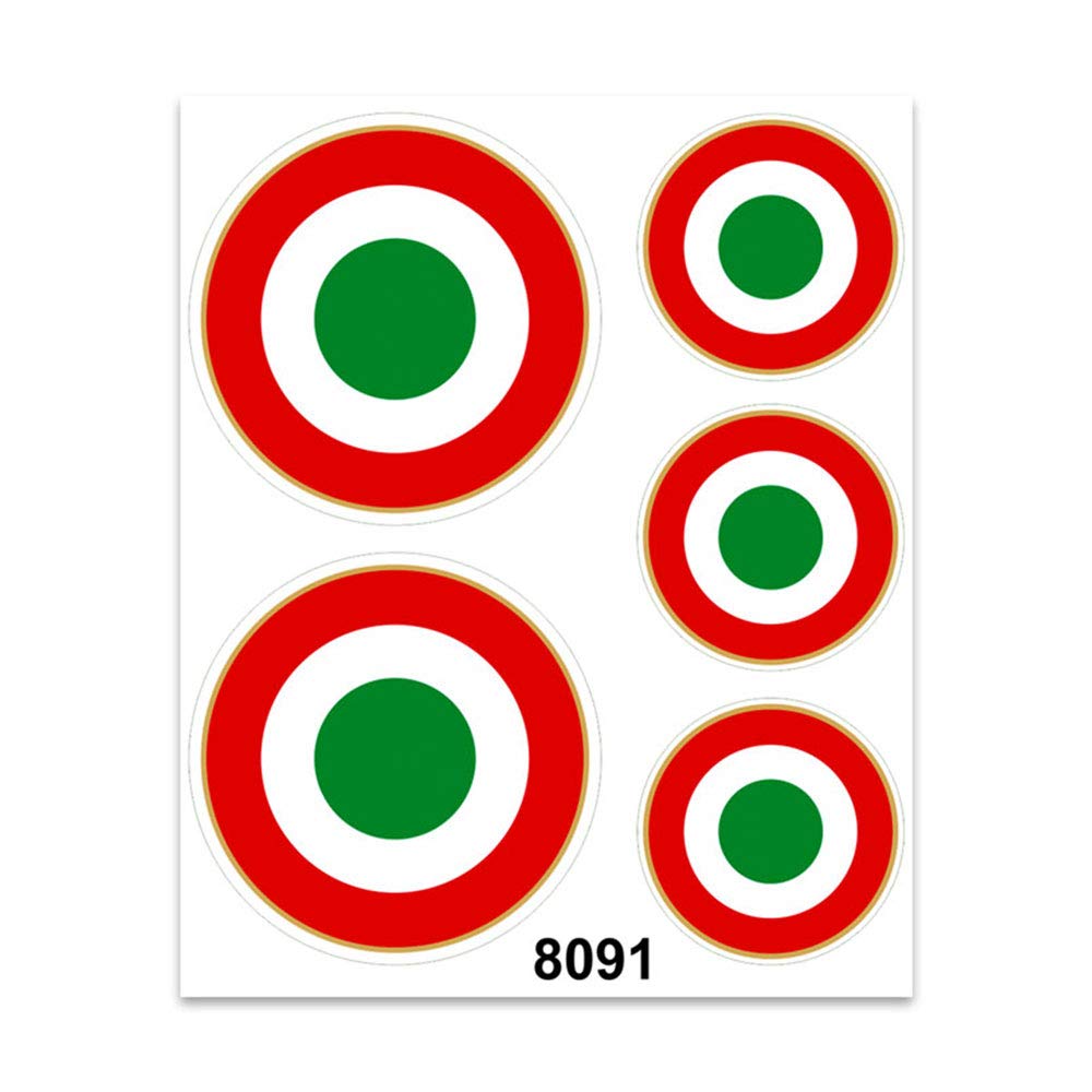 4R Quattroerre.it 8091 Aufkleber Kokarde Italien, 14 x 16 cm 4R Quattroerre.it 8091 Aufkleber Kokarde Italien, 14 x 16 cm von 4R Quattroerre.it